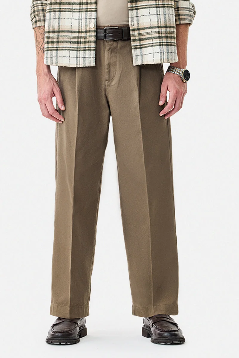 سنيتش بنطلون واسع قطن %